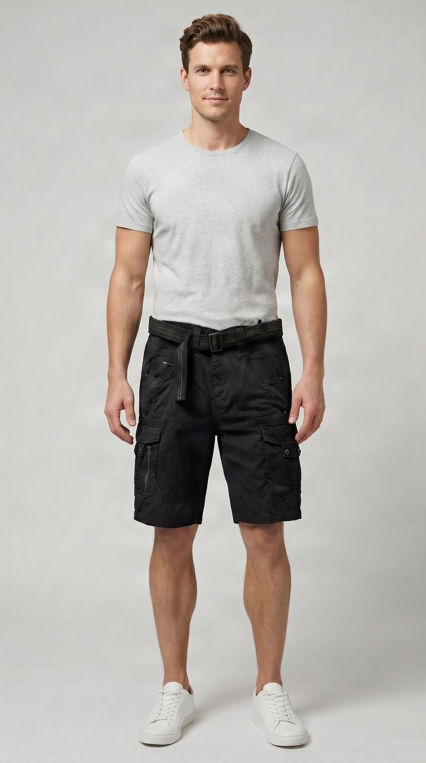 SHORT CARGO À CEINTURE