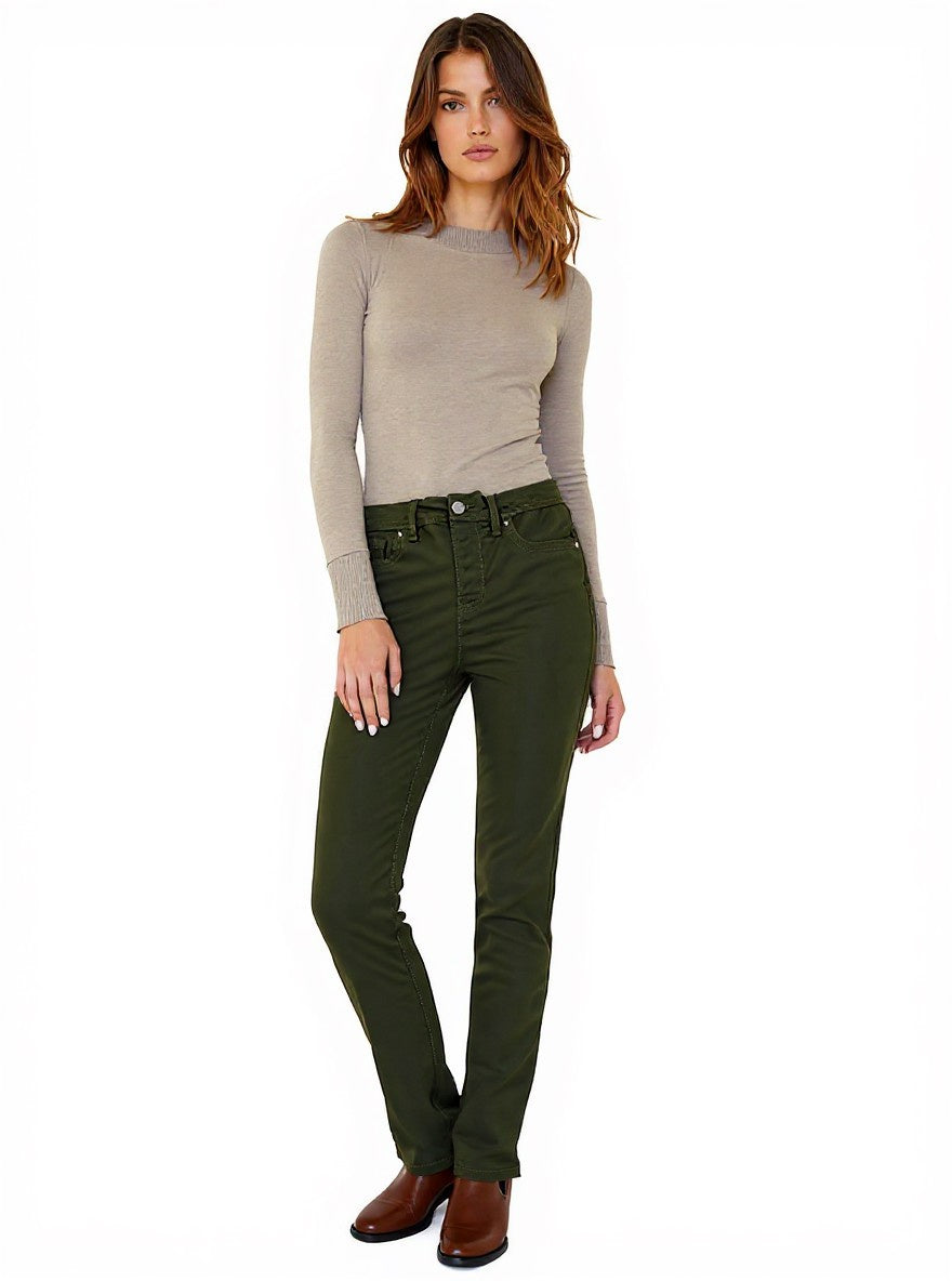 Hi-waist skinny leg