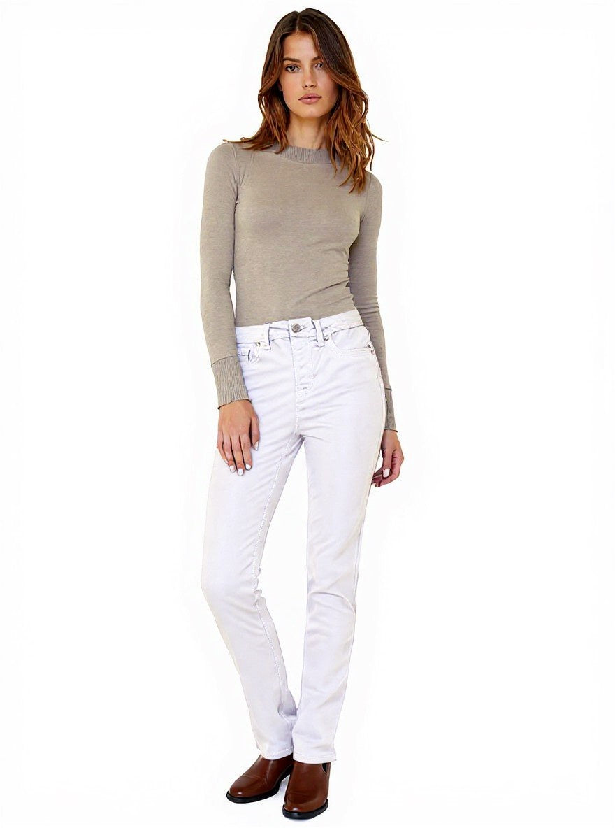 Hi-waist skinny leg