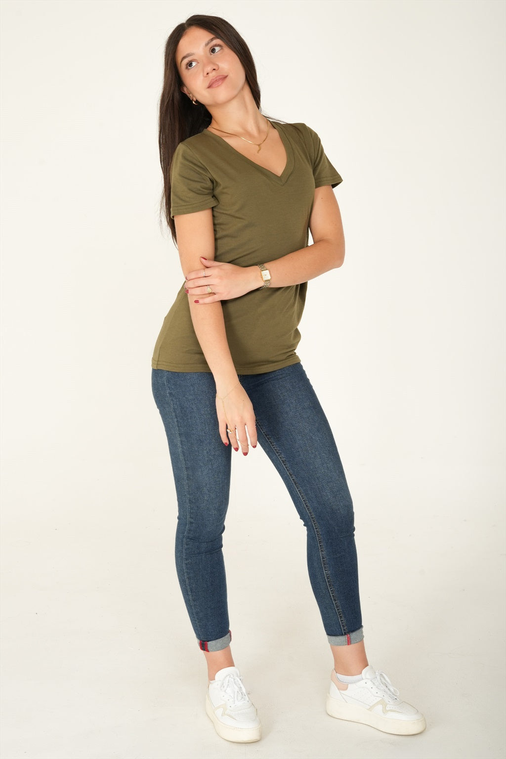 S/S v-neck t-shirt