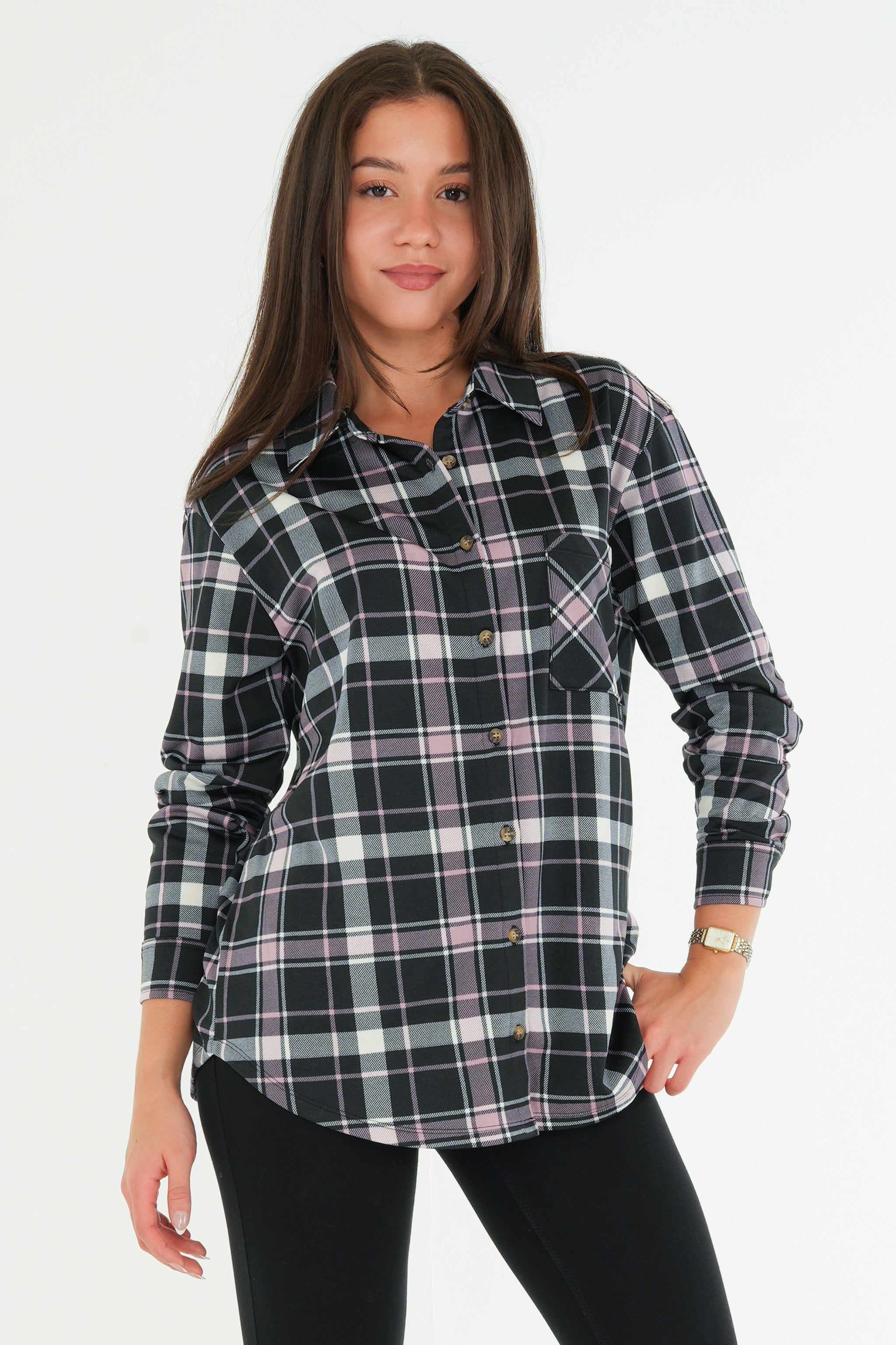 Plaid Blouse