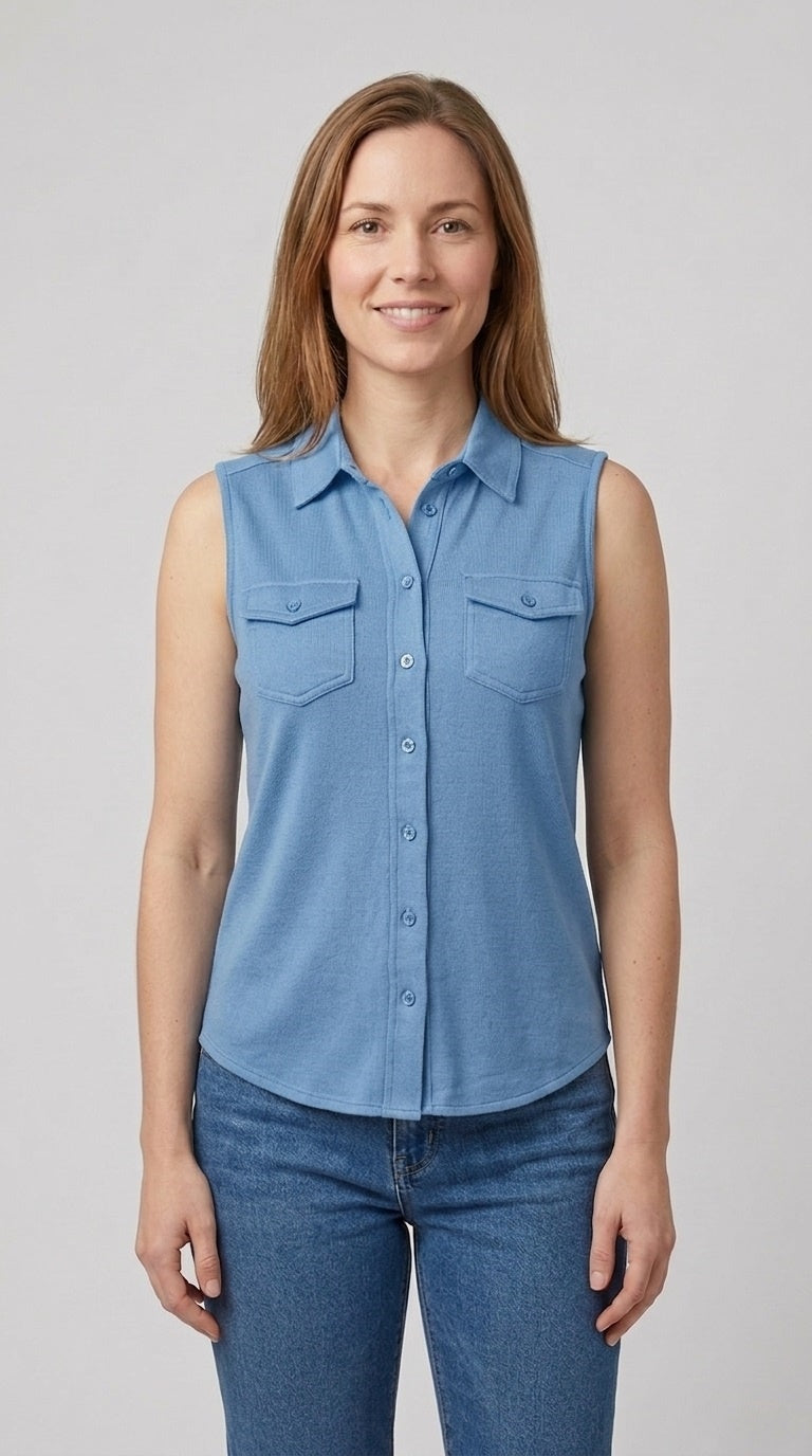 Sleeveless blouse
