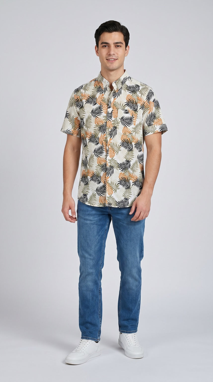 LINEN LOOK SHIRT
