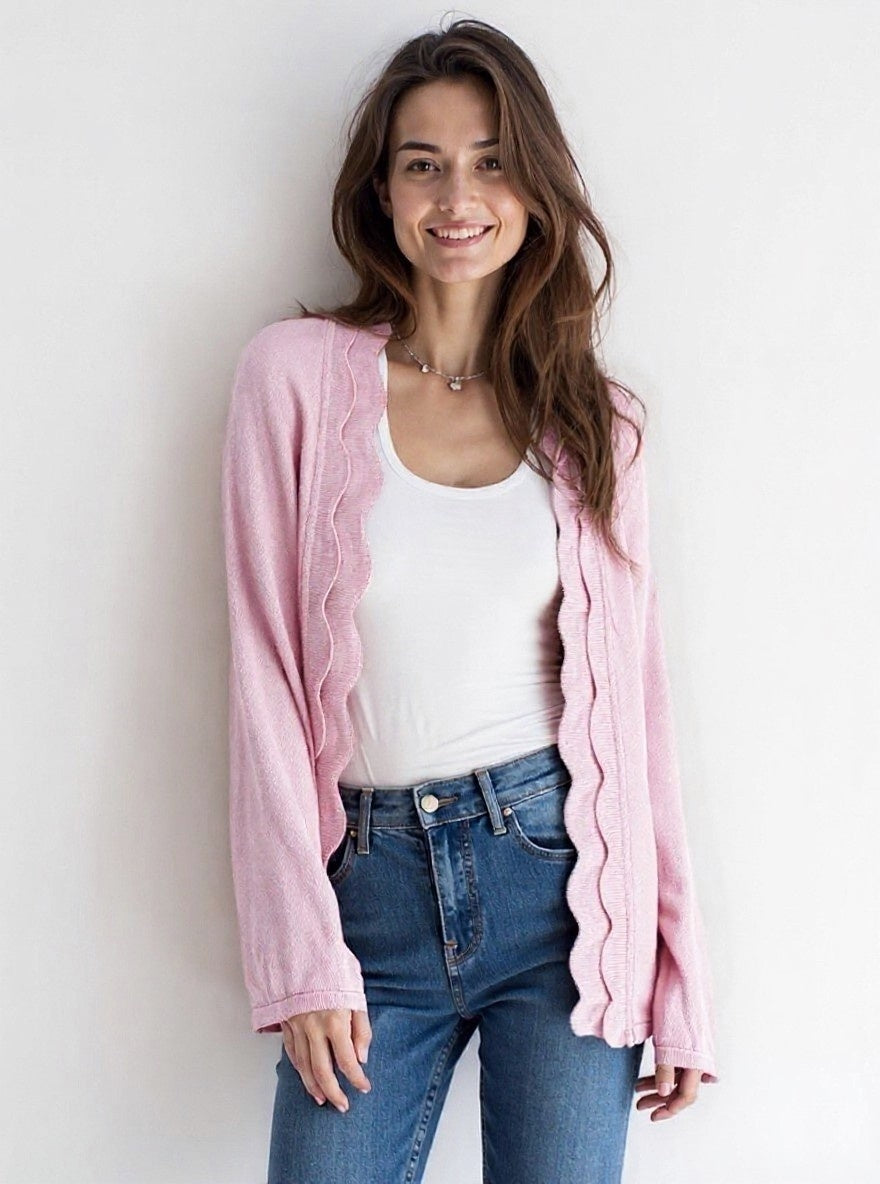 L/S open tunic cardigan