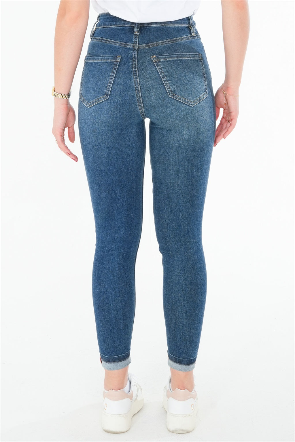 Jean skinny taille haute