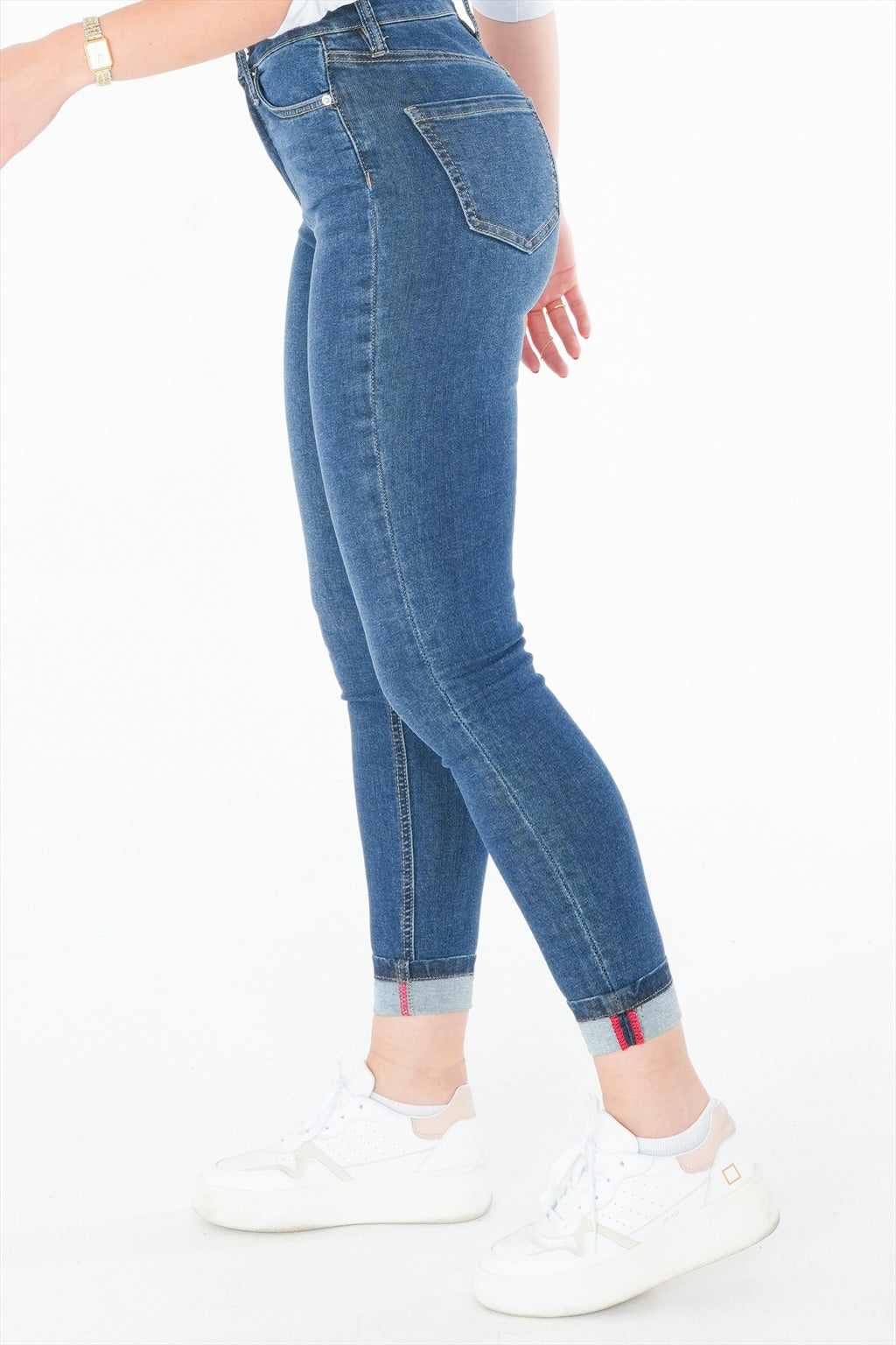 Jean skinny taille haute