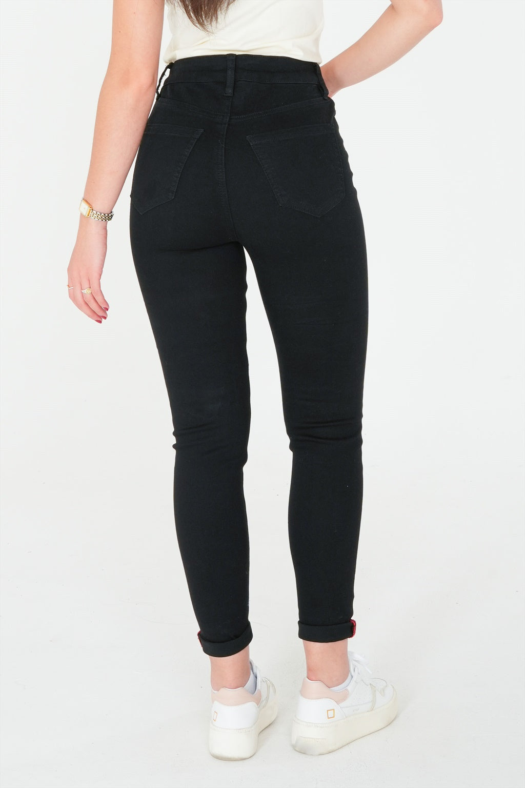 Jean skinny taille haute