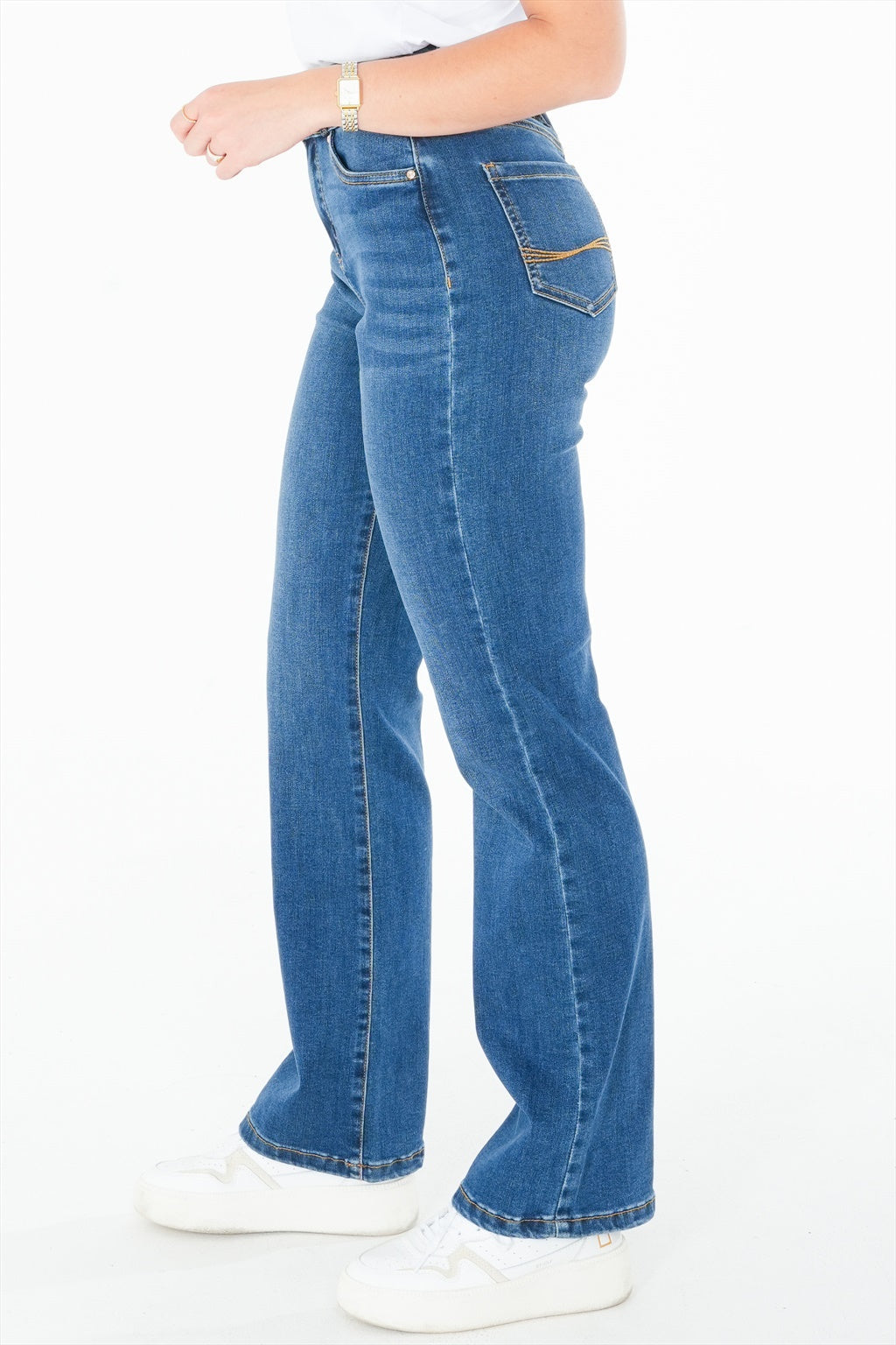 Jean bootcut taille haute