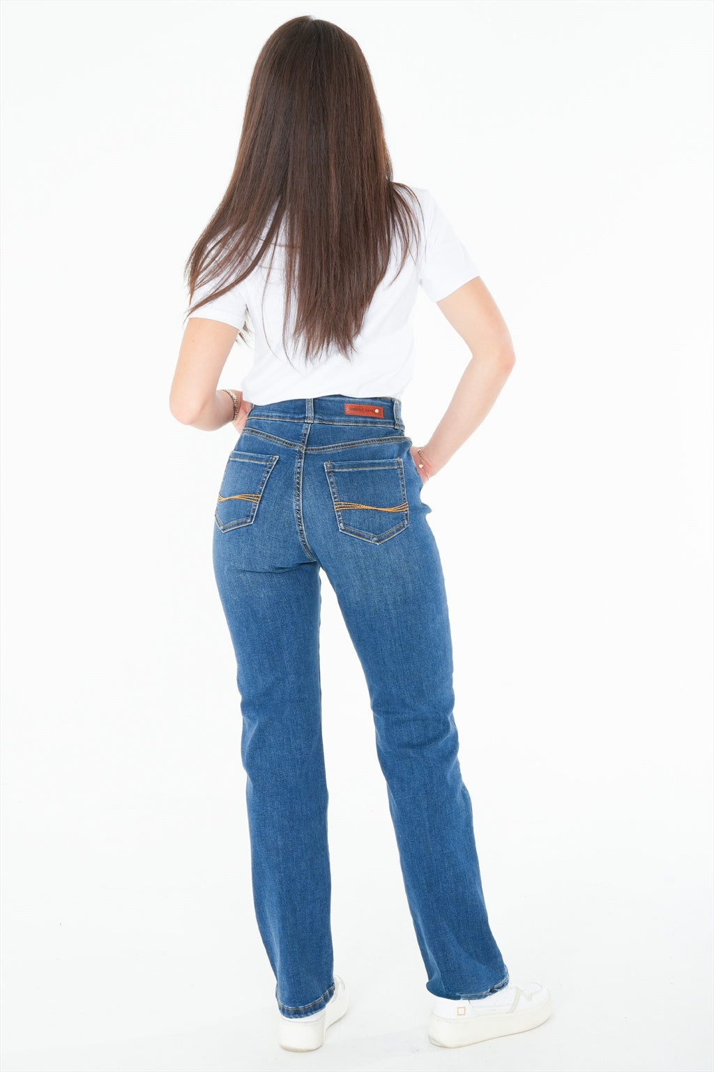 Jean bootcut taille haute