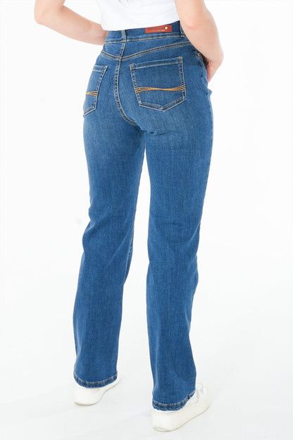 Jean bootcut taille haute