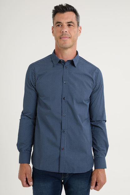 Chemise imprimée à manches longues