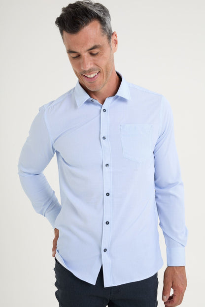 Chemise extensible à manches longues