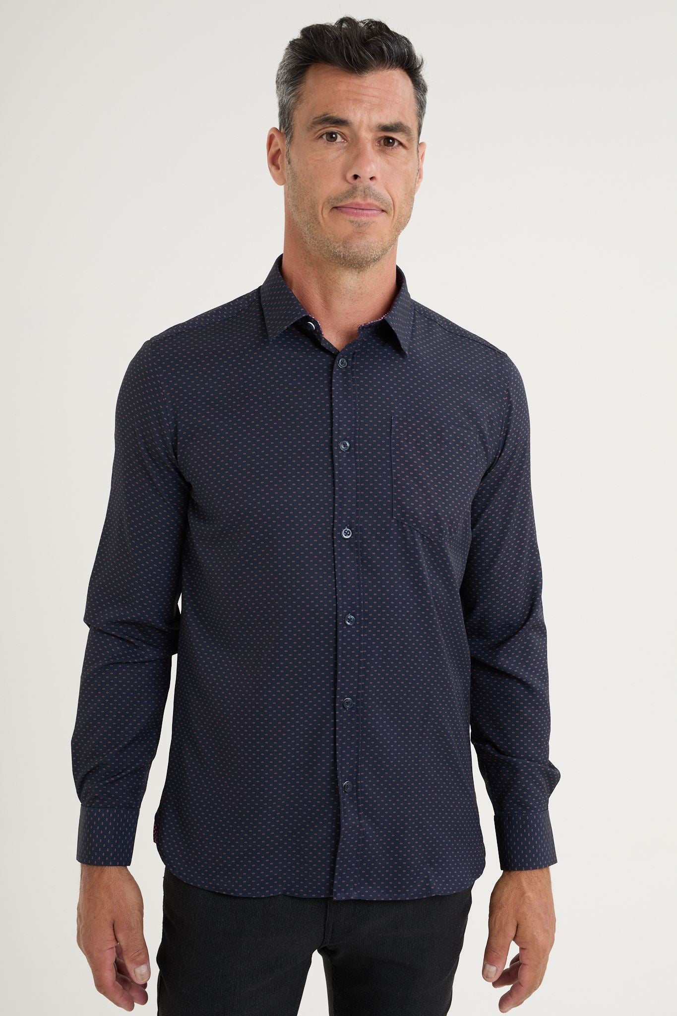 Chemise extensible à manches longues