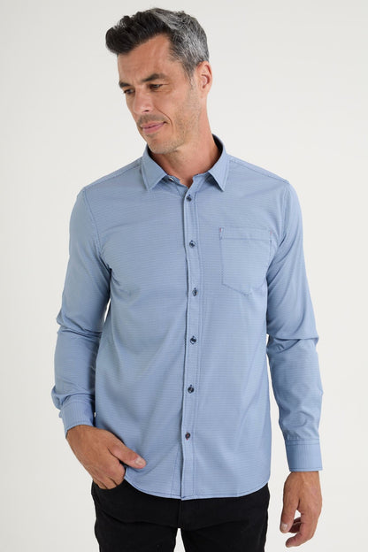 Chemise extensible à manches longues