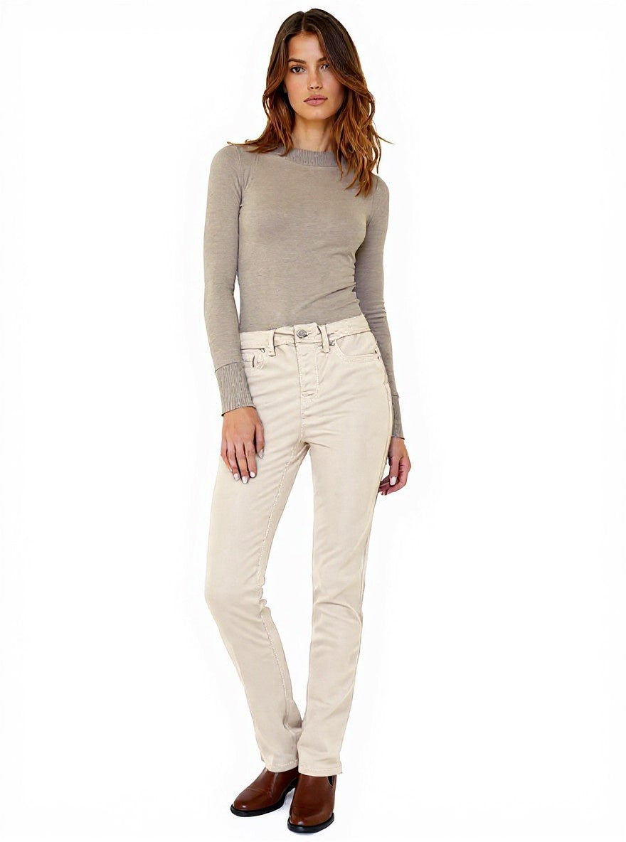Hi-waist skinny leg