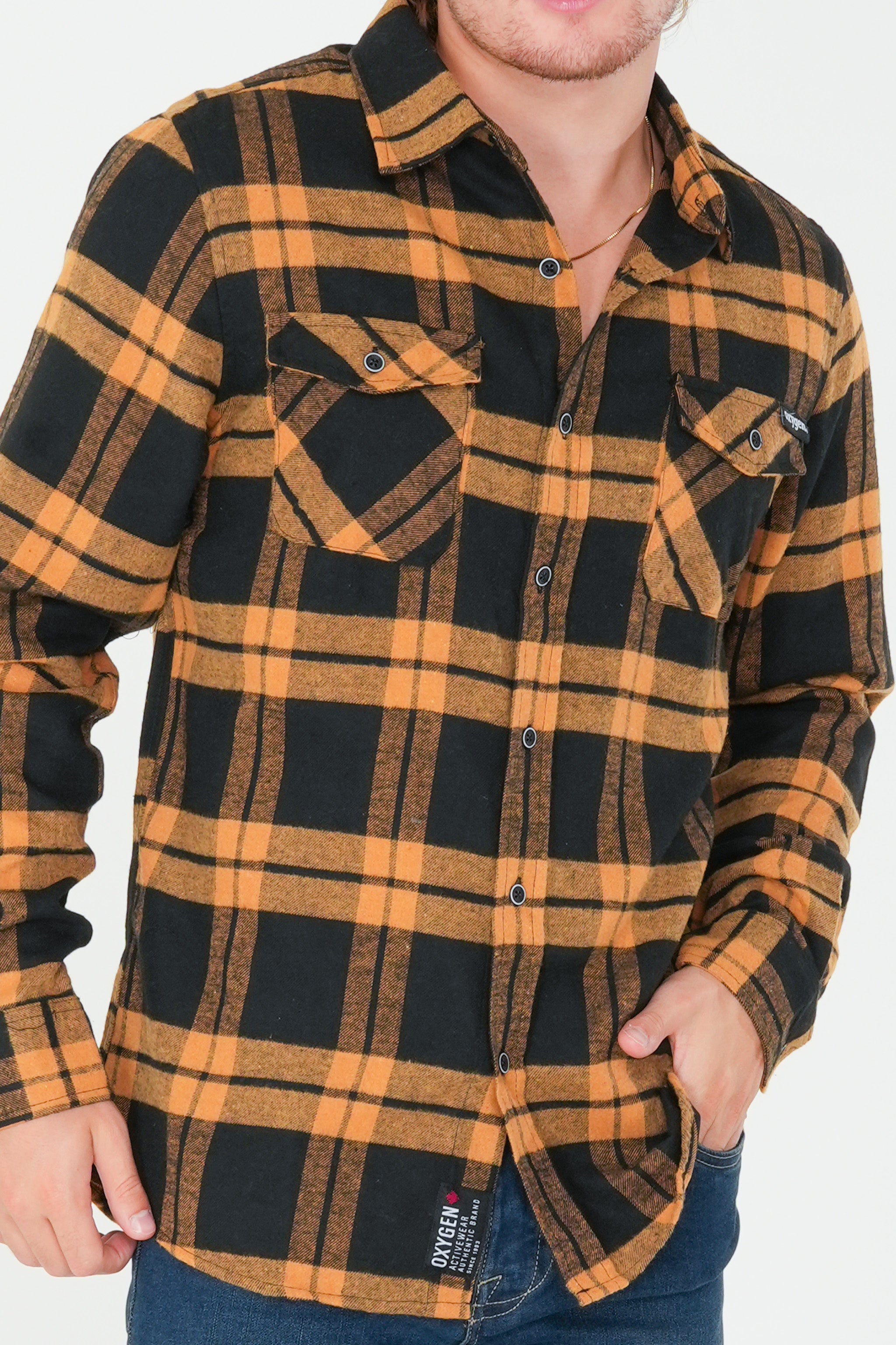 Chemise en flanelle à carreaux