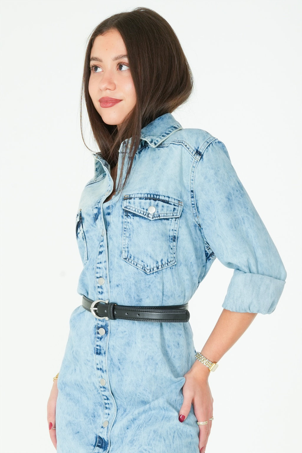 Robe en denim