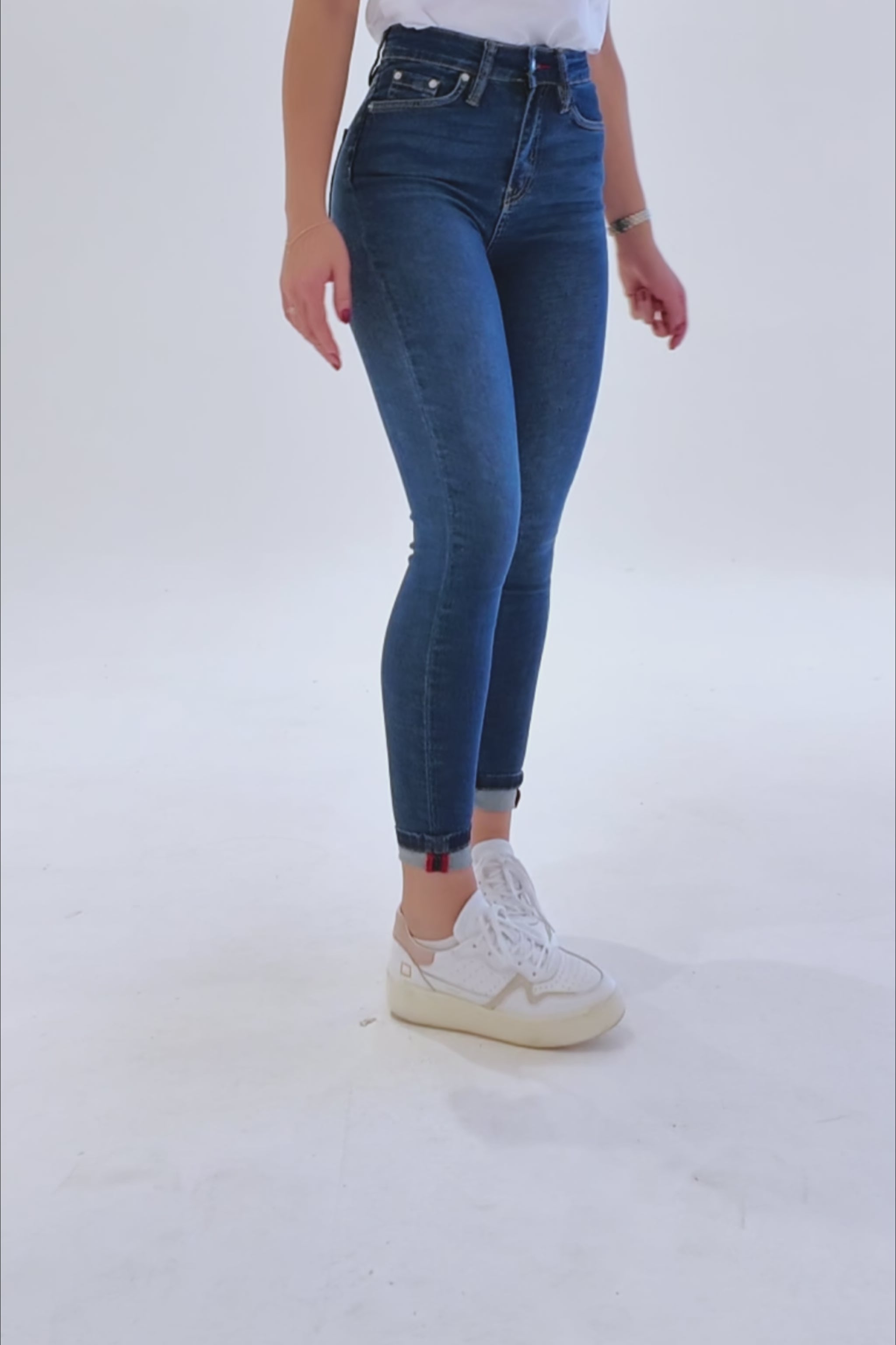 Jean skinny taille haute