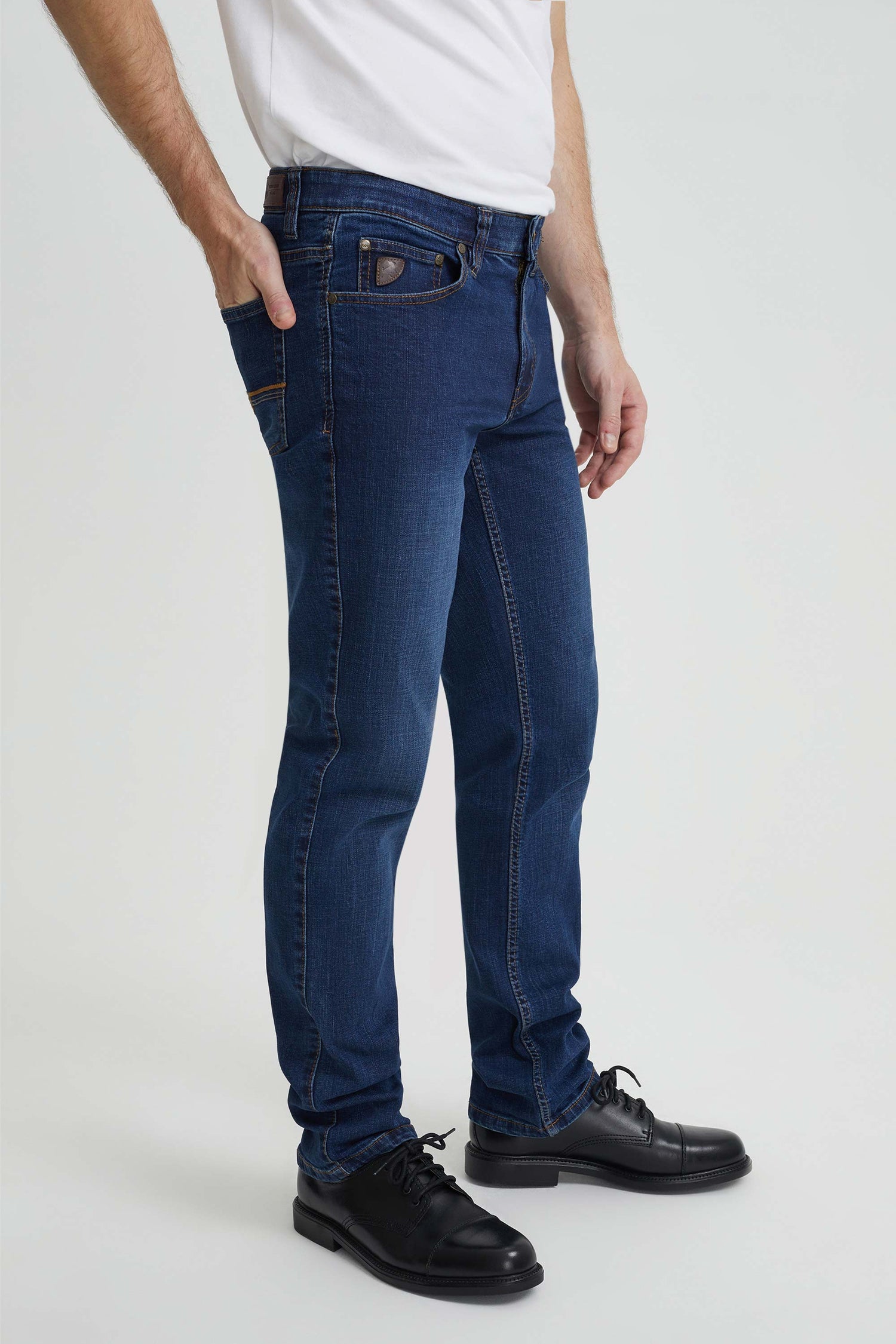 Jeans Peter à taille semi-courte