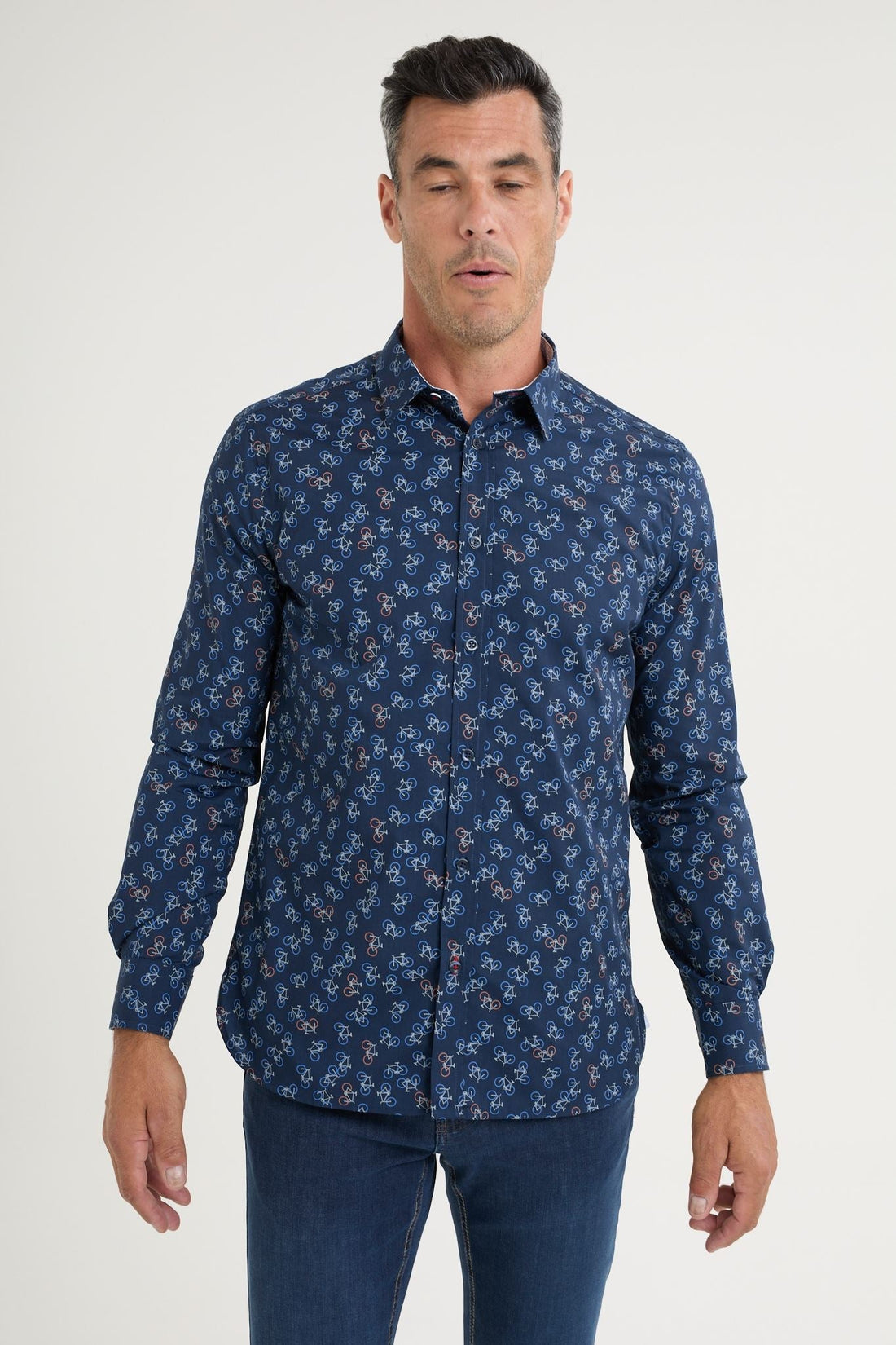 Chemise imprimée à manches longues