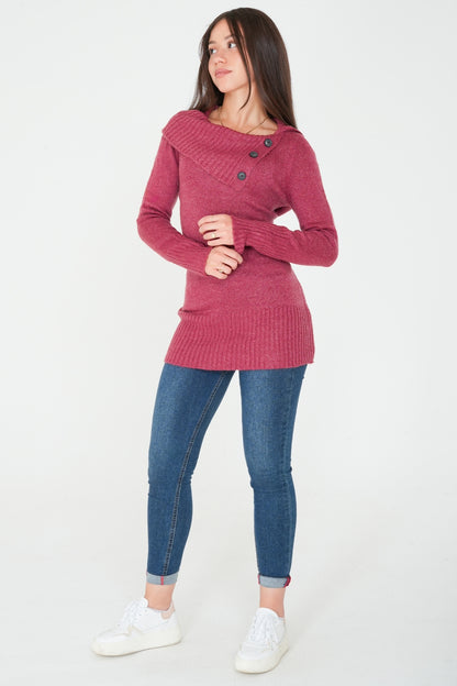 Split Neck Sweater