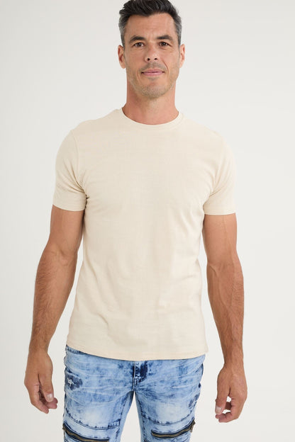 Plain round neck T-shirt
