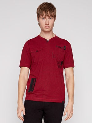 Short Sleeve V-Notch with Fooler T-Shirt