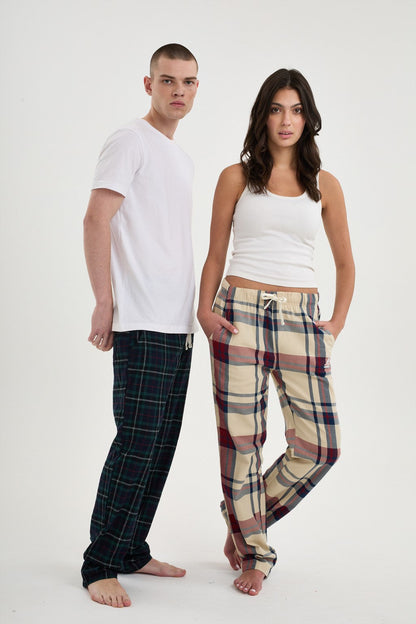 Printed flannel relaxation pants