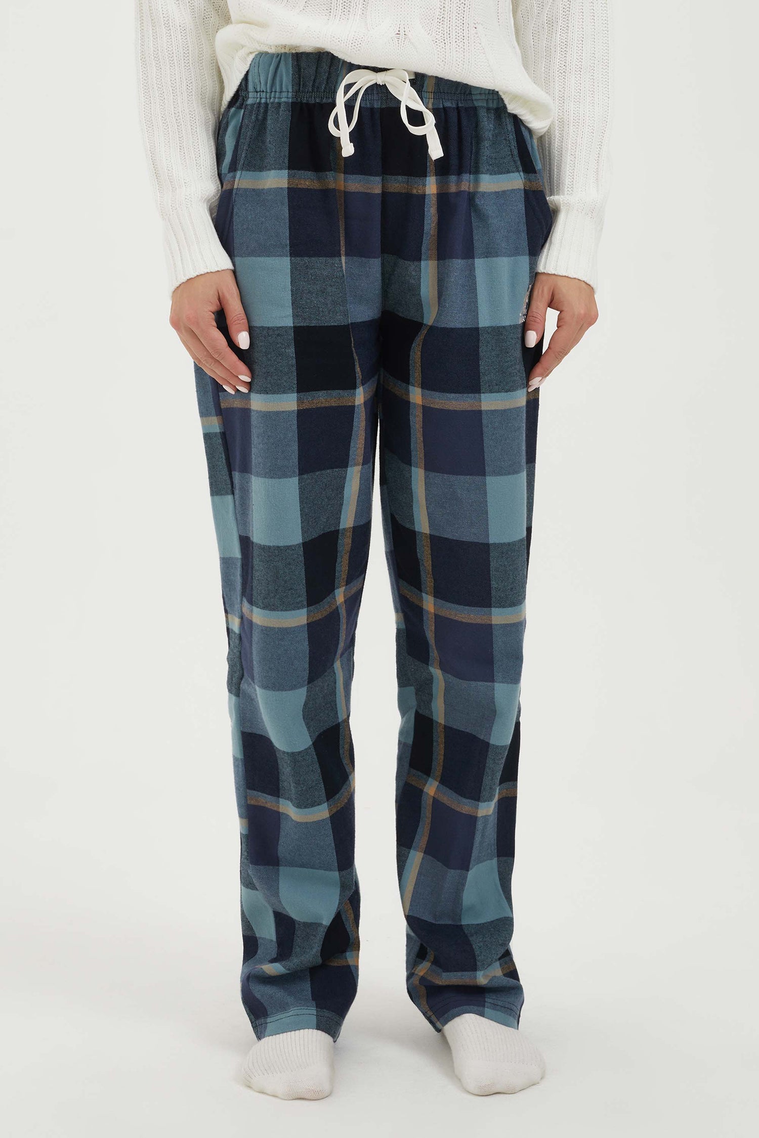 Printed flannel relaxation pants