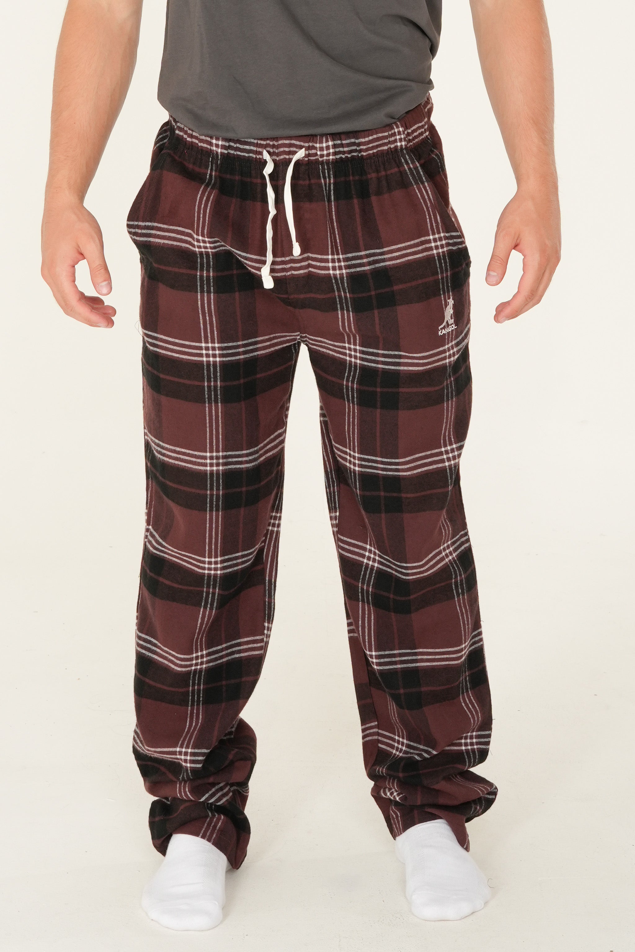 Printed flannel relaxation pants