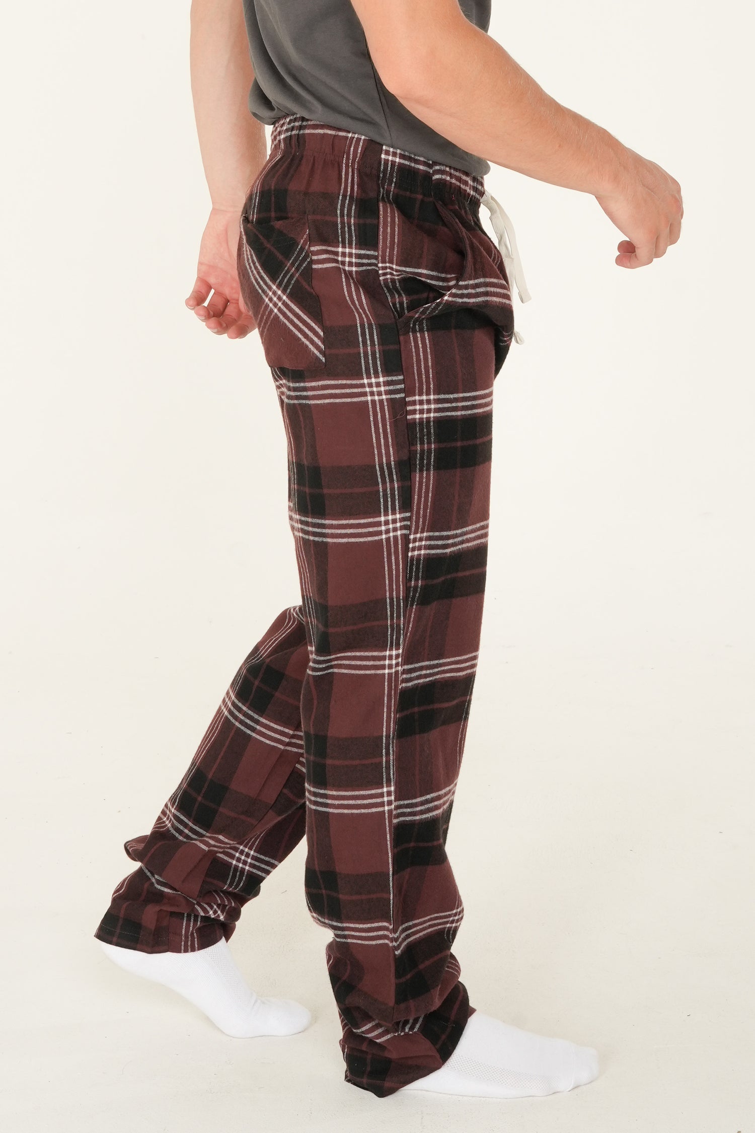 Printed flannel relaxation pants