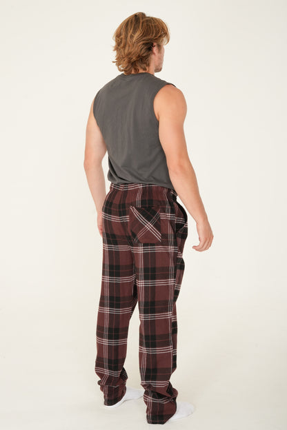 Printed flannel relaxation pants