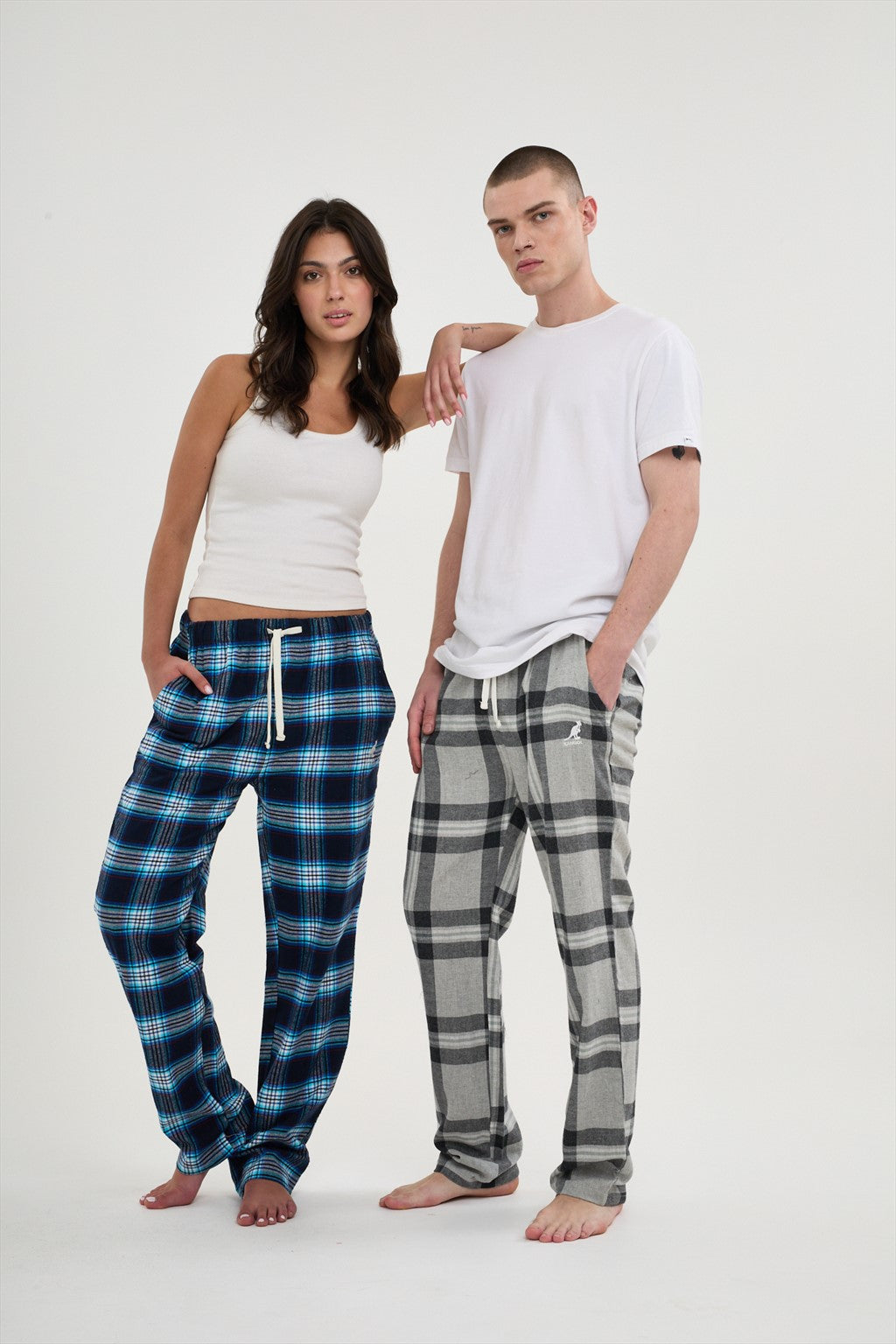 Printed flannel relaxation pants