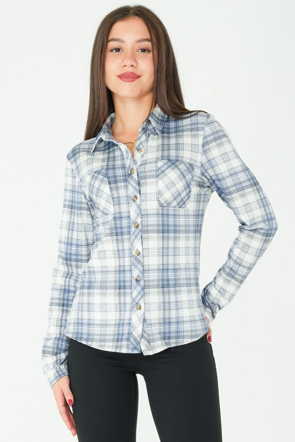 Plaid Blouse