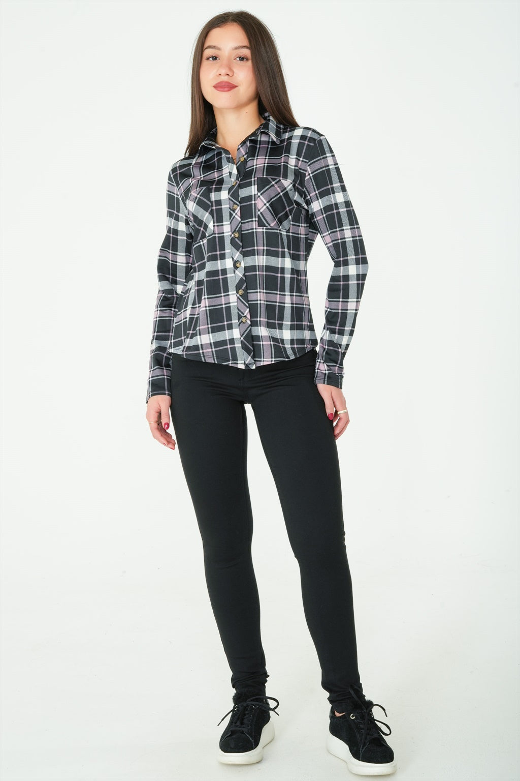 Plaid Blouse