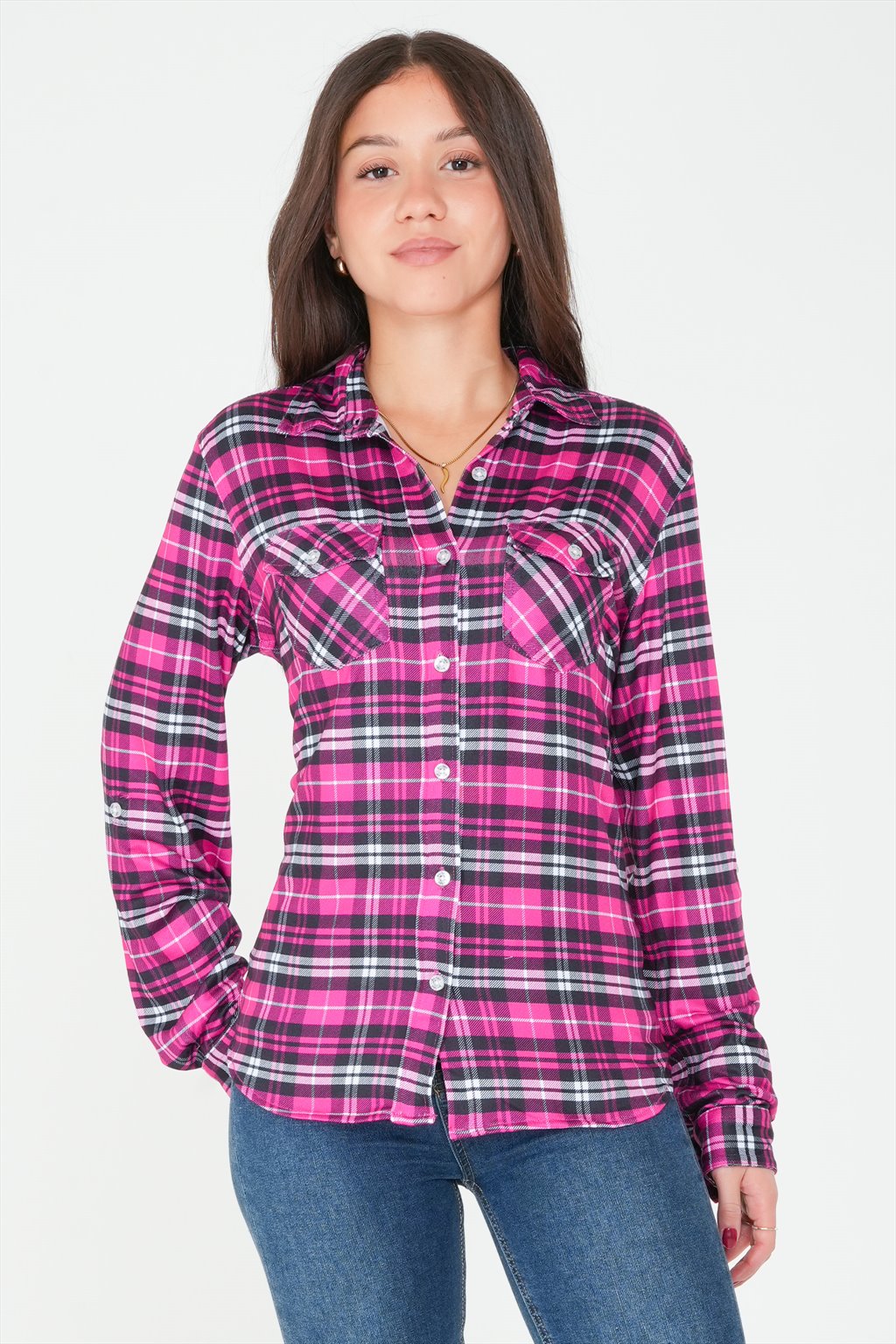 Plaid Blouse