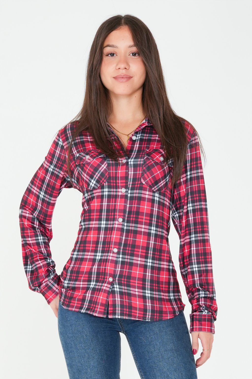 Plaid Blouse