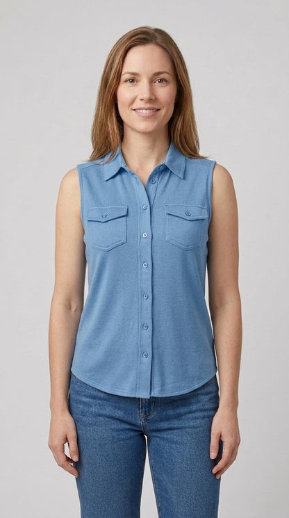 Sleeveless blouse