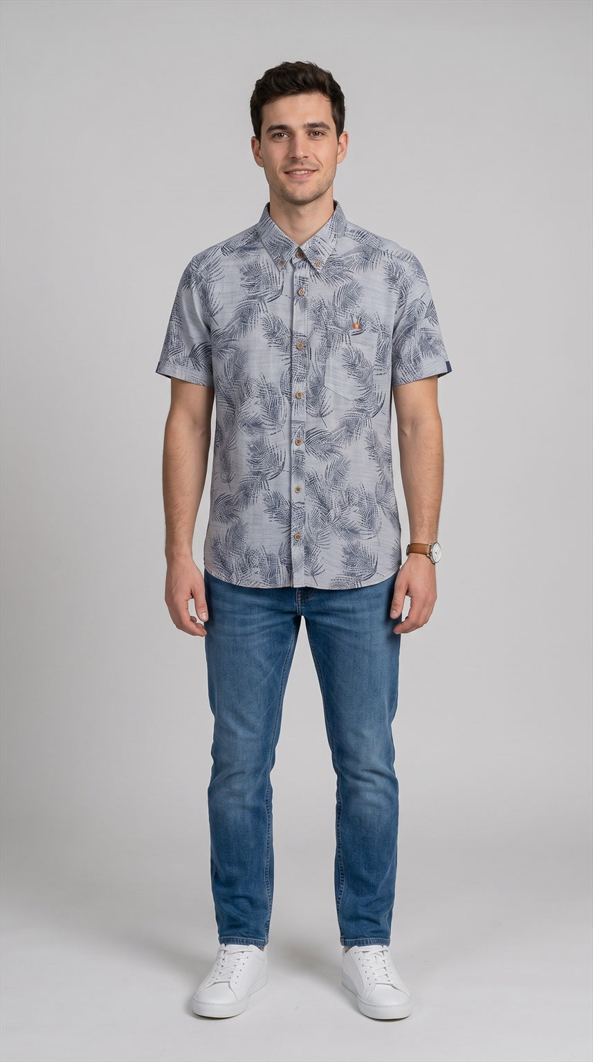LINEN LOOK SHIRT