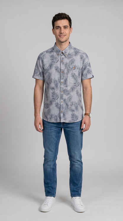 LINEN LOOK SHIRT