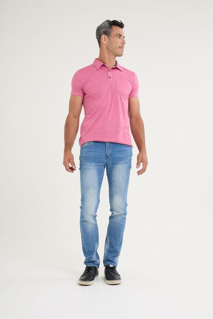 Polo shirt with chest pocket