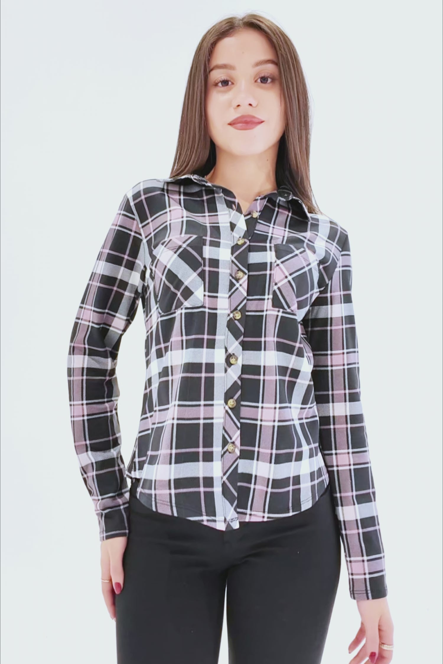 Plaid Blouse