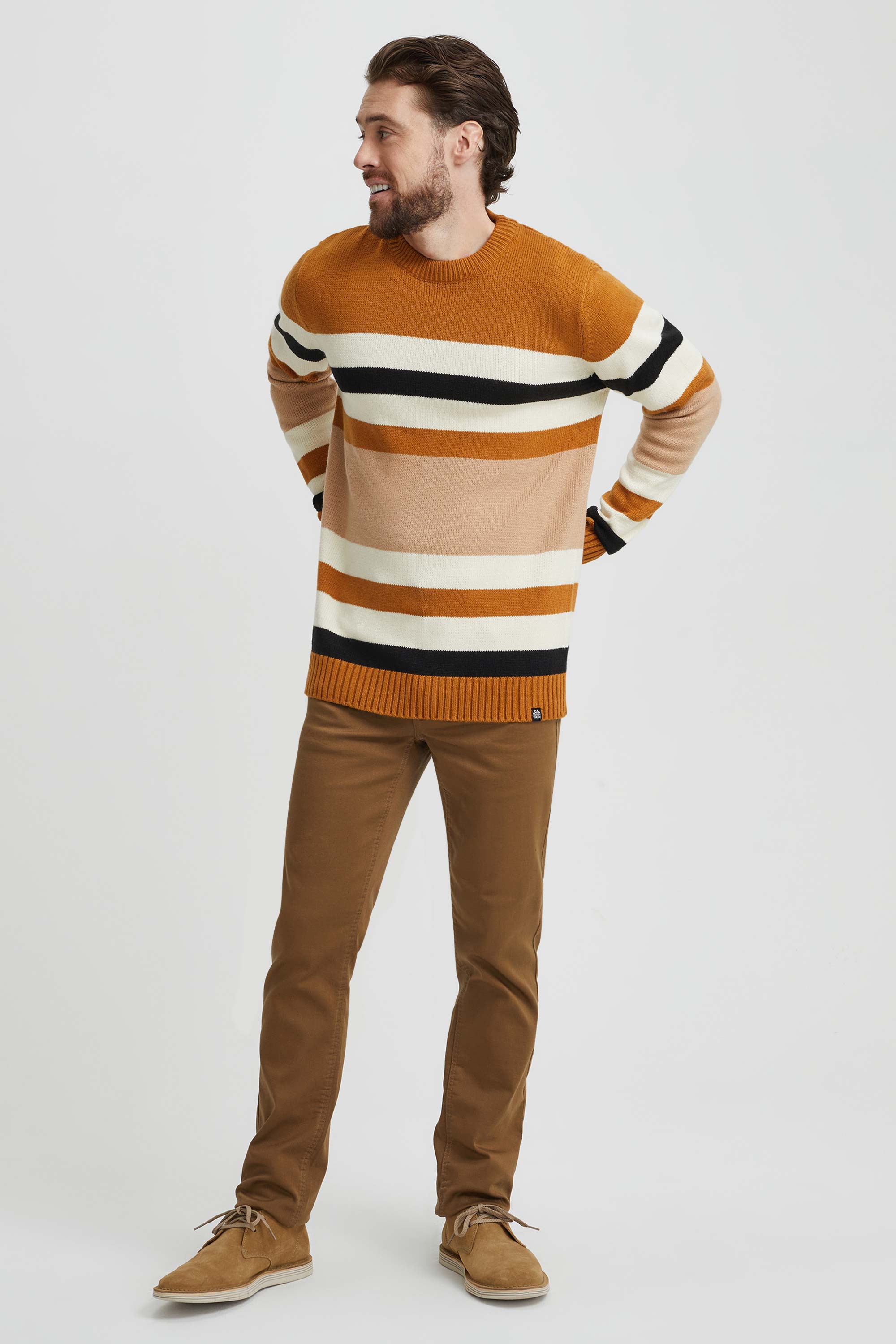 Stripe knit sweater