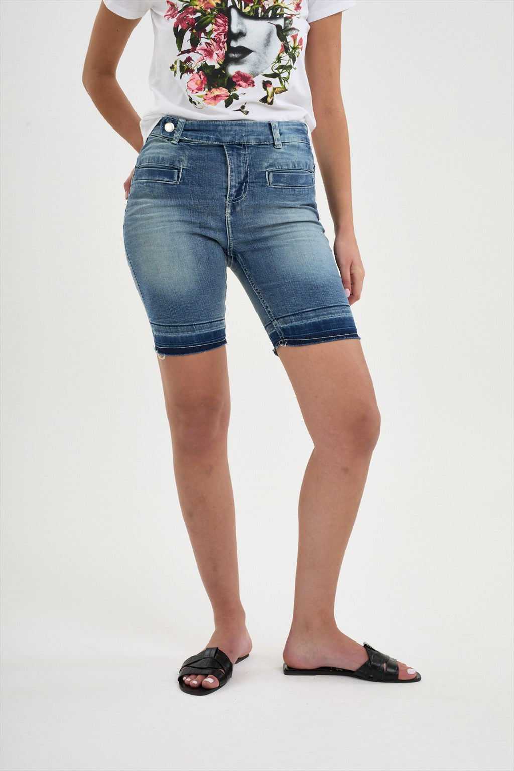 Democracy Blue Capri Pants & Shorts For Women