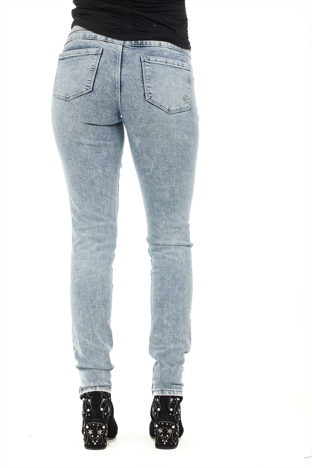 Super high best sale waist denim skinnies