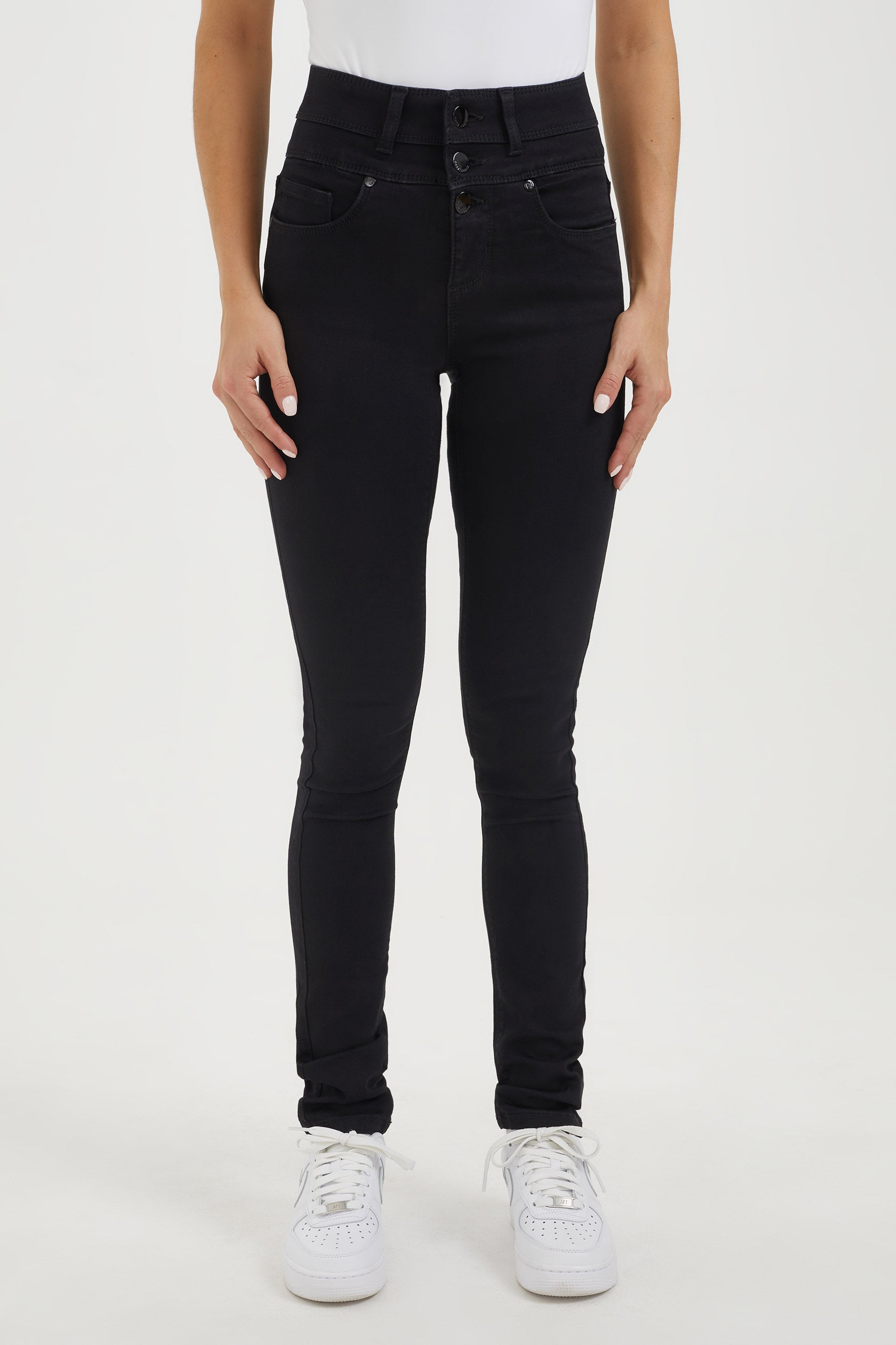 High rise best sale black skinny pants