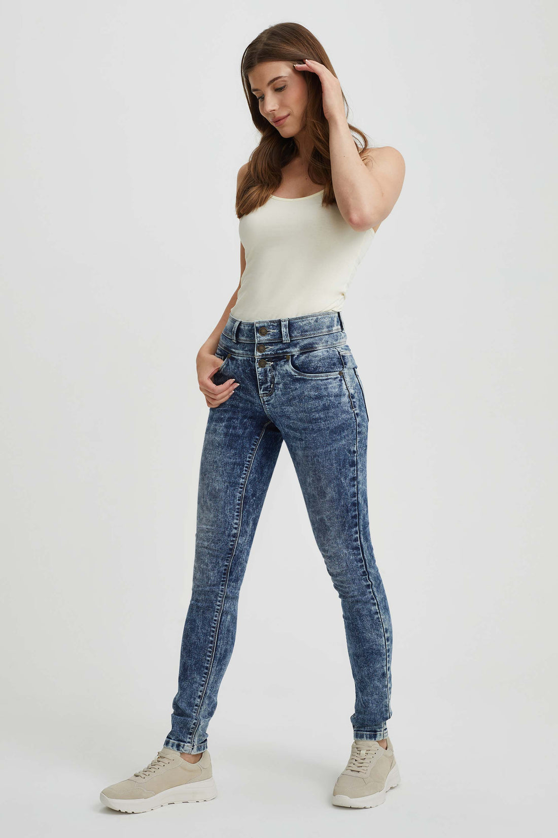BRPPL Women High Rise Skinny Denim Jeggings Dark Blue at  Women's  Jeans store