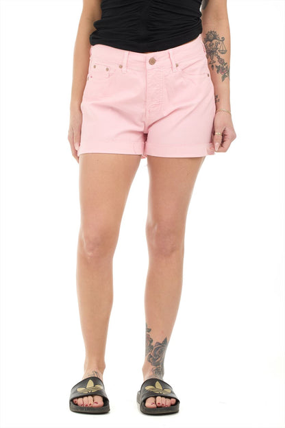 Short shorts with lapels