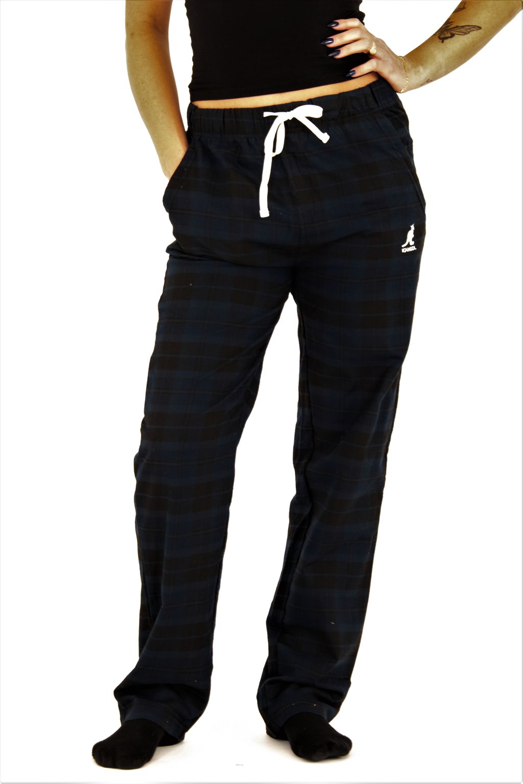 Printed flannel relaxation pants