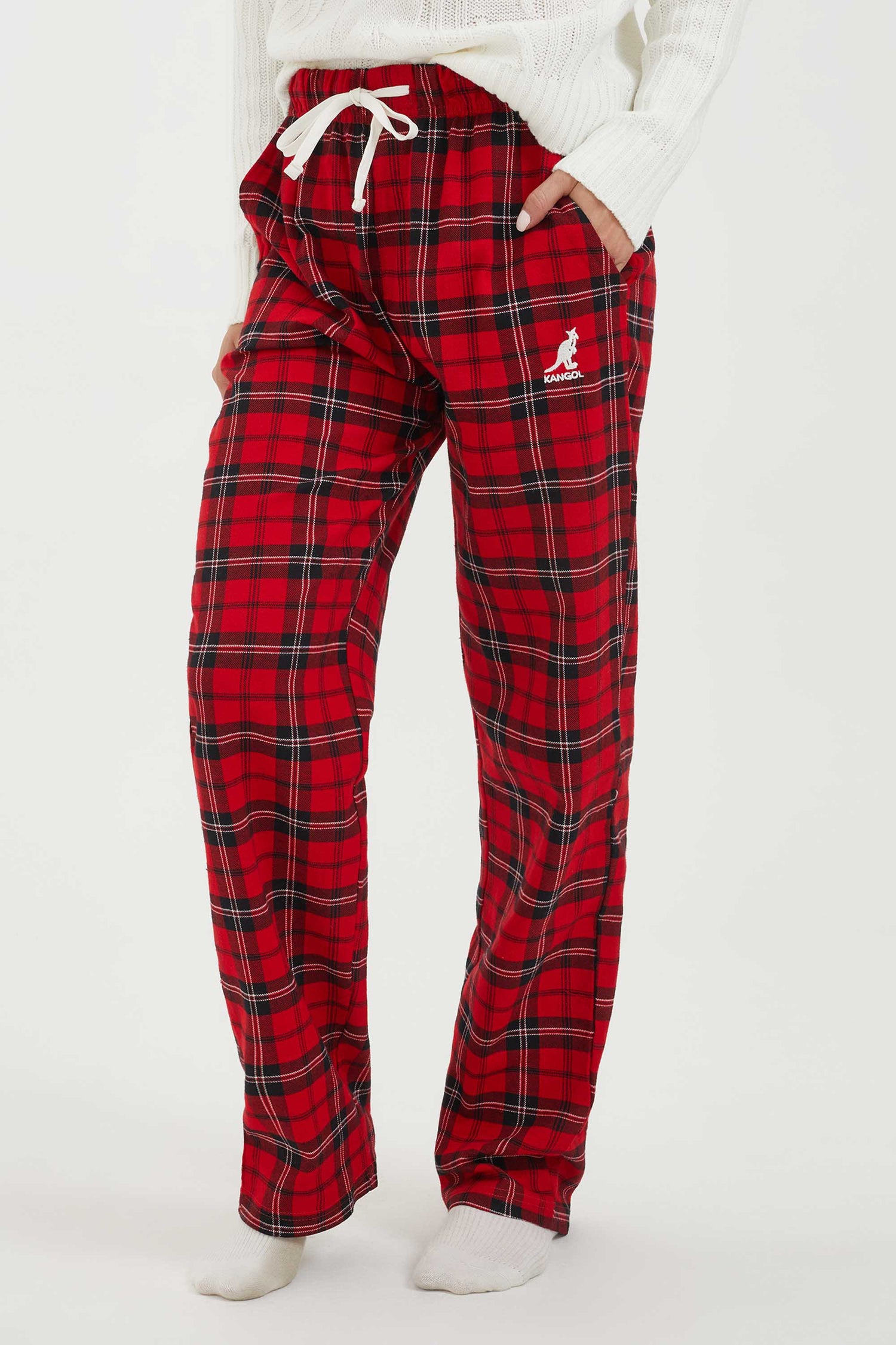 Printed flannel relaxation pants